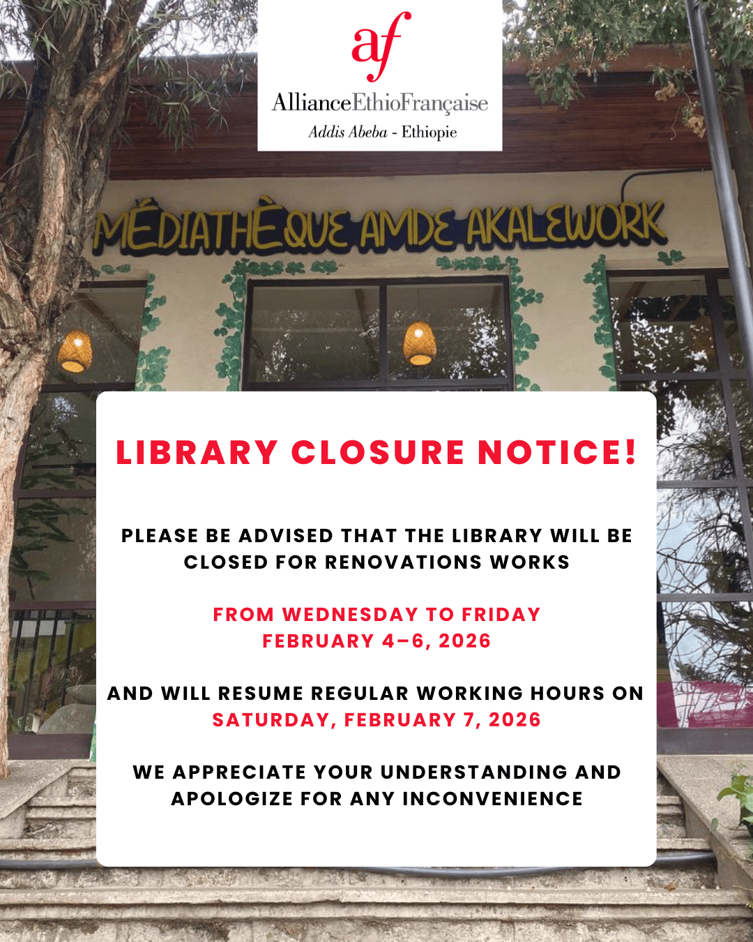 Library Closure Notice