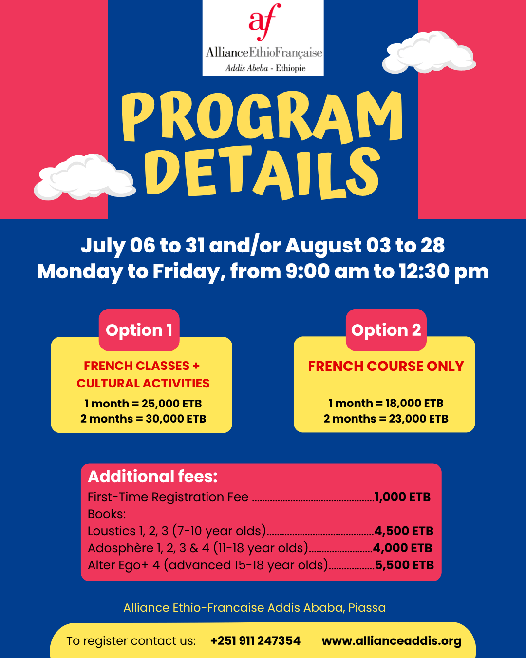 Summer Camp Program details