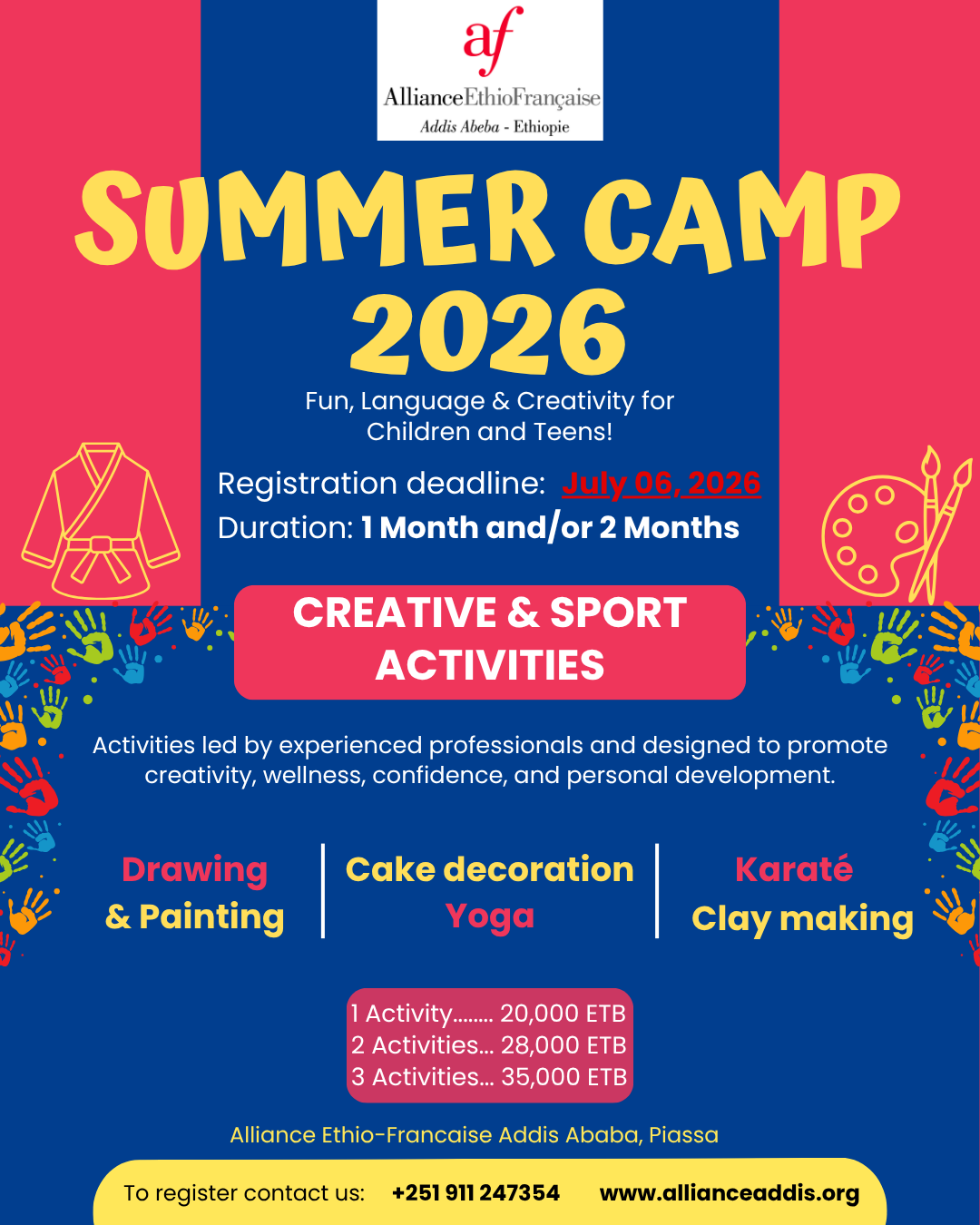 Creative & Sport activities